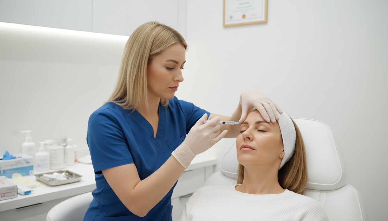 Aesthetic Clinic with Patient