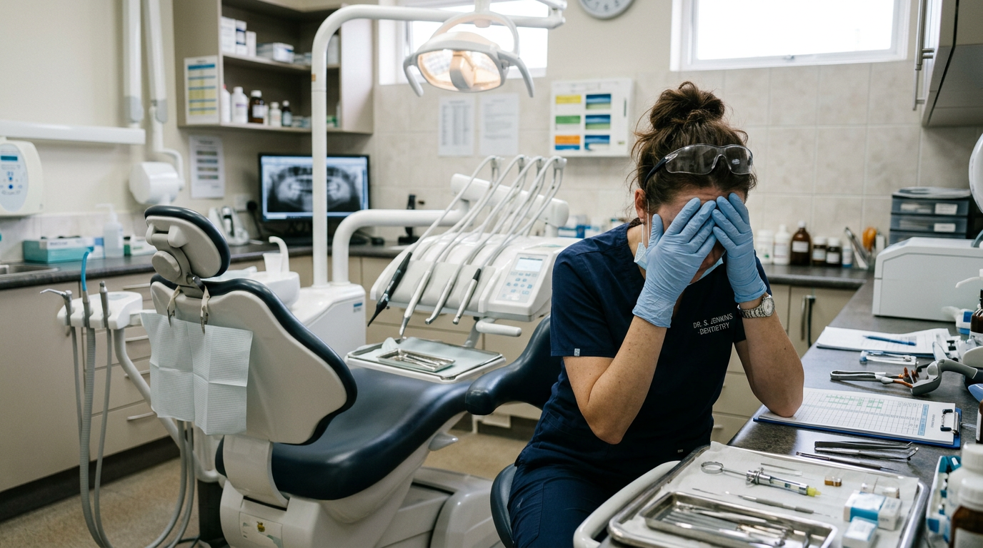 Dentist upset